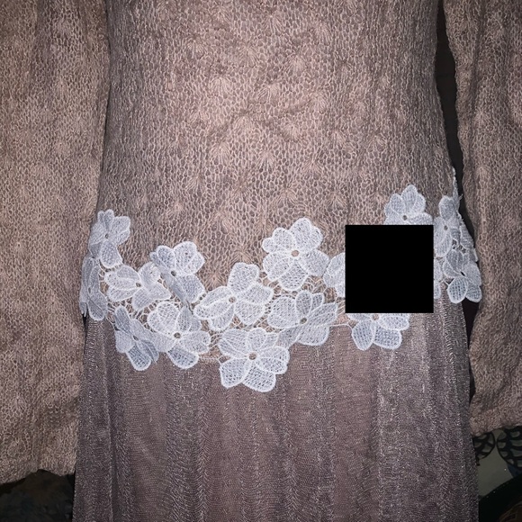 Alter'd State Wool Blush Pink Embroidered Dress - Picture 2 of 10